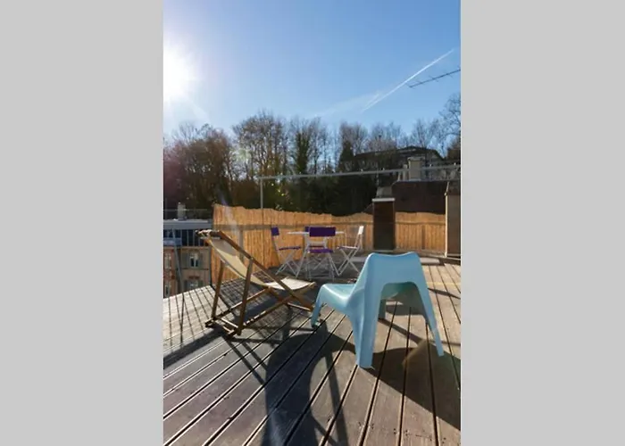Cozy Studio With Roof Terrace For 3